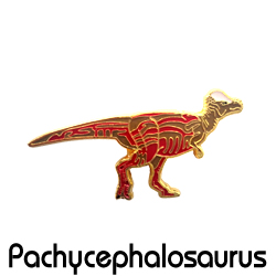 ピンバッジ/パキケファロサウルス