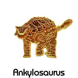 ピンバッジ/アンキロサウルス