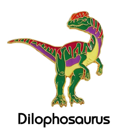 ピンバッジ/ディロフォサウルス