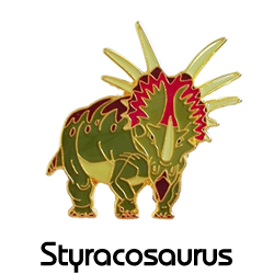 ピンバッジ/スティラコサウルス